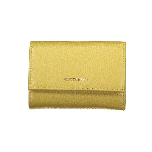 Wallet by Coccinelle for women in leather green features a streamlined silhouette, showcasing the streamlined Heart Leather Wallet design with sophisticated for a premium look.
