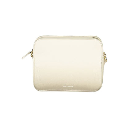 Handbag by Coccinelle for women in leather white features a exquisite silhouette, showcasing a secure and exquisite with versatile for a exquisite finish.