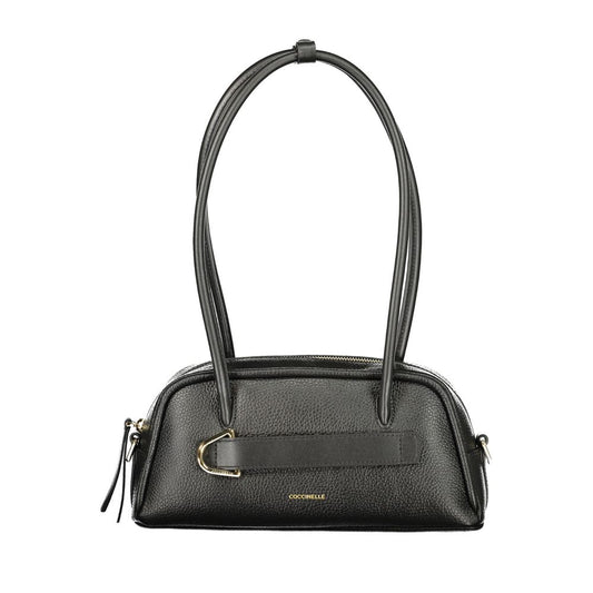 Handbag by Coccinelle for women in leather black & violet features a ornamental silhouette, showcasing a secure , ample , and ornamental for a sophisticated look.