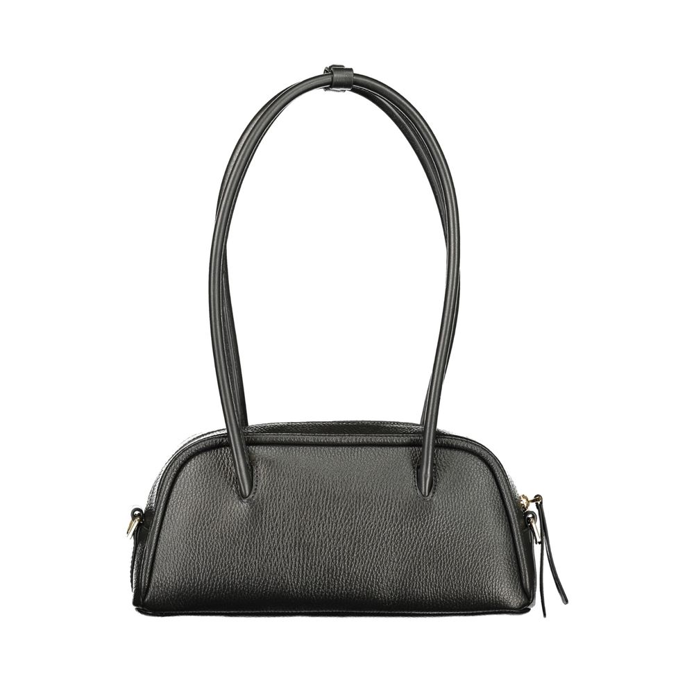 Handbag by Coccinelle for women in leather black & violet features an refined silhouette, showcasing a secure , ample , and versatile for a sophisticated refined aesthetic.