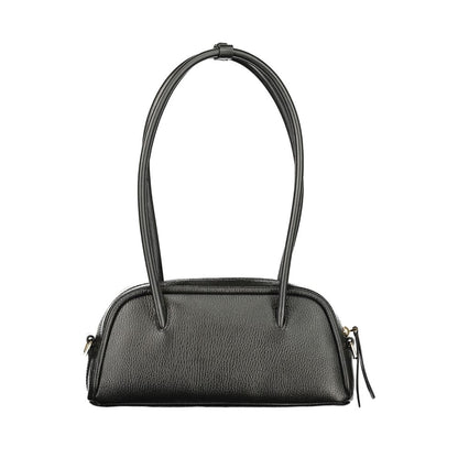 Handbag by Coccinelle for women in leather black & violet features an refined silhouette, showcasing a secure , ample , and versatile for a sophisticated refined aesthetic.