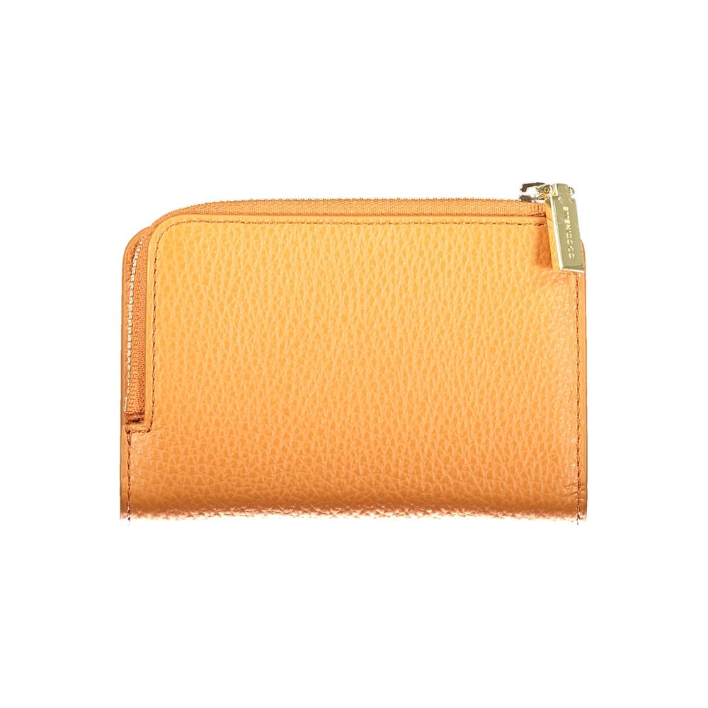 Wallet by Coccinelle for women in leather orange presents a refined silhouette, artfully capturing the essence of the Leather Wallet design with sophisticated for a refined look.