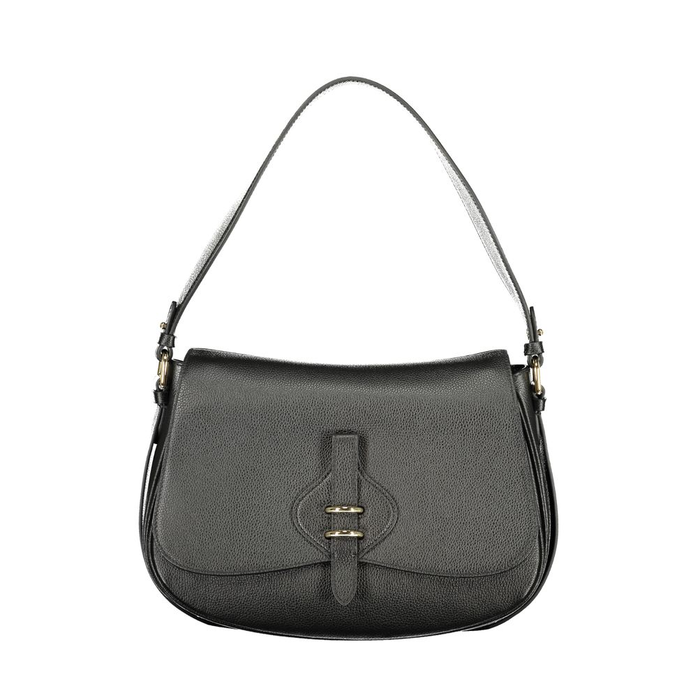 Evening Handbag by Coccinelle for women in leather beige & black features a refined silhouette, showcasing a secure , organized , and versatile for a refined finish.