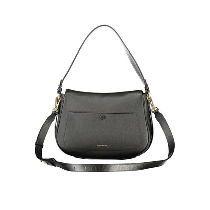 Evening Handbag by Coccinelle for women in leather beige & black features a signature silhouette, showcasing a secure and signature with versatile for a sophisticated look.
