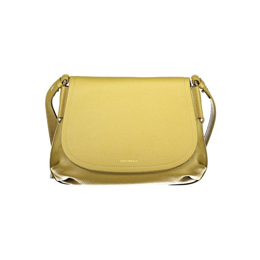 Handbag by Coccinelle for women in leather green features a signature silhouette, showcasing a secure and signature with versatile for a sophisticated look.