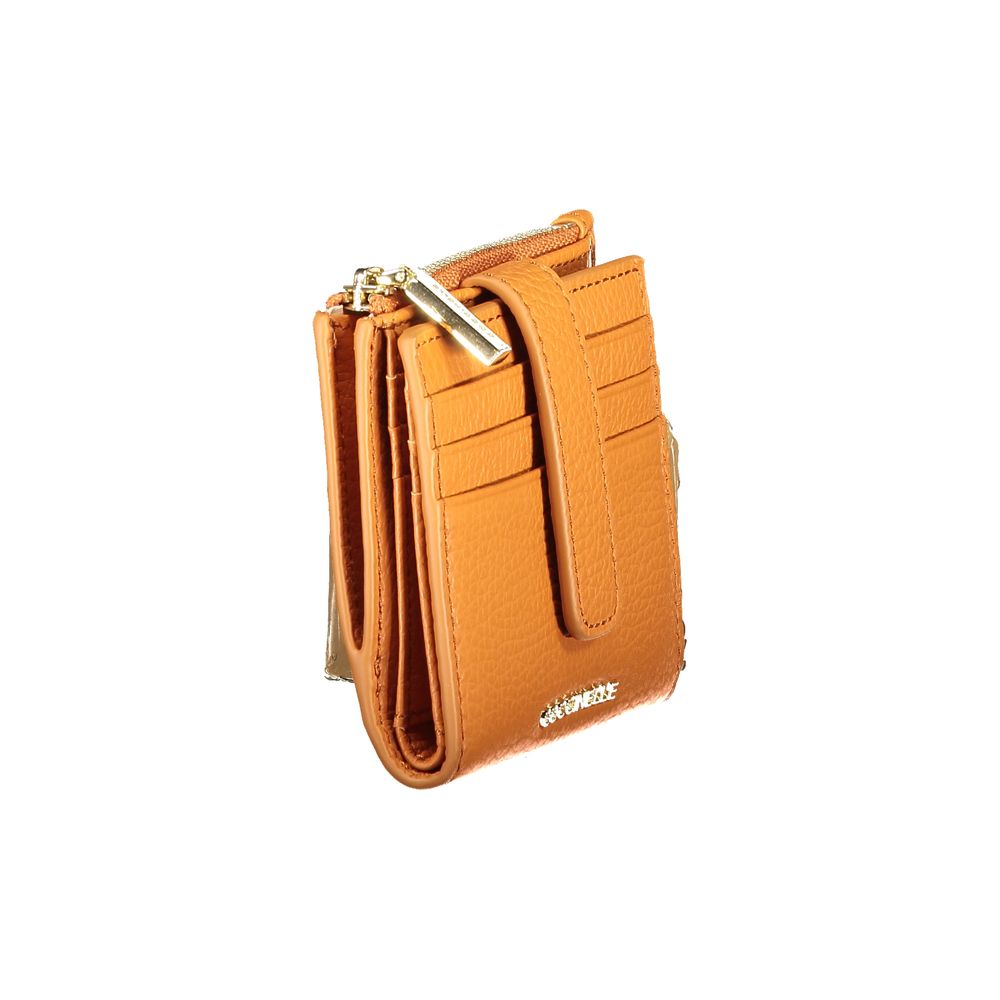 Wallet by Coccinelle for women in leather orange features a streamlined silhouette, showcasing the streamlined Leather Wallet design with sophisticated for a premium look.