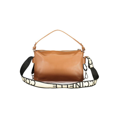 Handbag by Coccinelle for women in leather brown features a ornamental silhouette, showcasing a secure , ample , and ornamental for a sophisticated look.