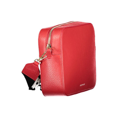 This Handbag by Coccinelle for women in leather and red presents a sculptural silhouette featuring a secure , ample , and versatile for a sculptural finish.