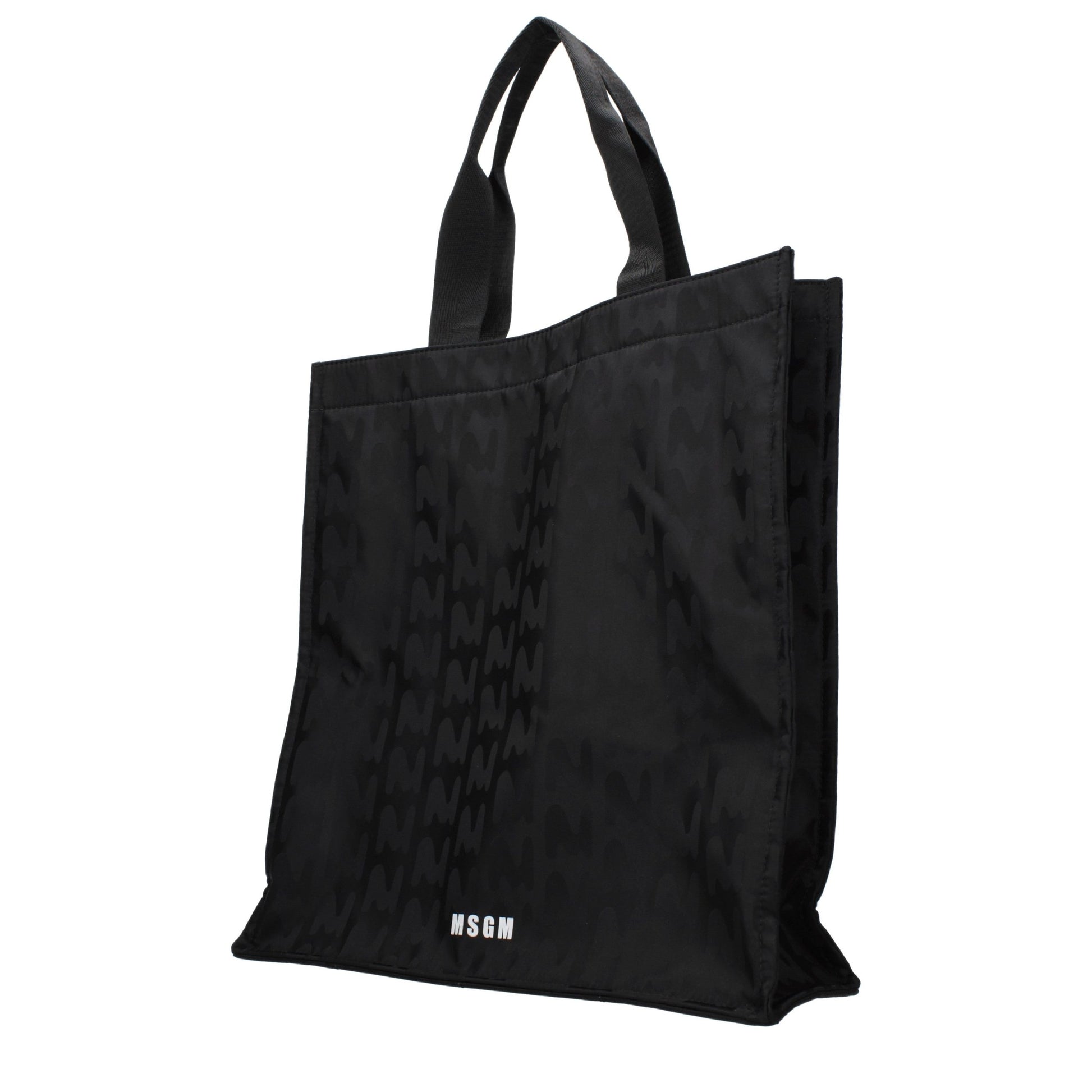 Handbag by MSGM for unisex in fabric black features an refined silhouette, showcasing a secure , ample , and versatile for a sophisticated refined aesthetic.