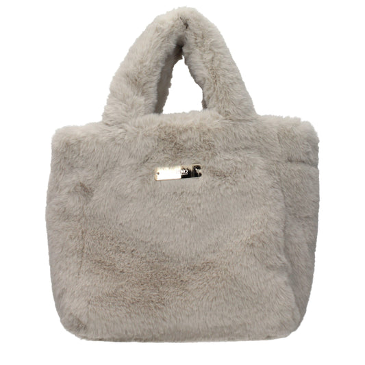 This Clutch Handbag by Herno for women in fur and gray presents a sculptural silhouette featuring a secure , ample , and versatile for a sculptural finish.