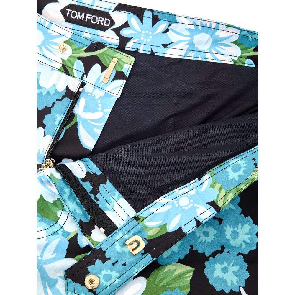 Swim Briefs by Tom Ford for men in stretch polyamide black, gold, green, light-blue, floral & print features a resort ready silhouette from the Men's Stretch Polyamide Swim Briefs collection, showcasing a resort ready finish with a streamlined resort ready fit.