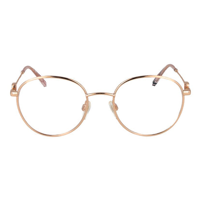 Eyeglasses Frames by Tommy Hilfiger for women in stainless steel and gold showcases a refined silhouette, detailed with a gold coloured frame finish and a sophisticated full-frame frame design.