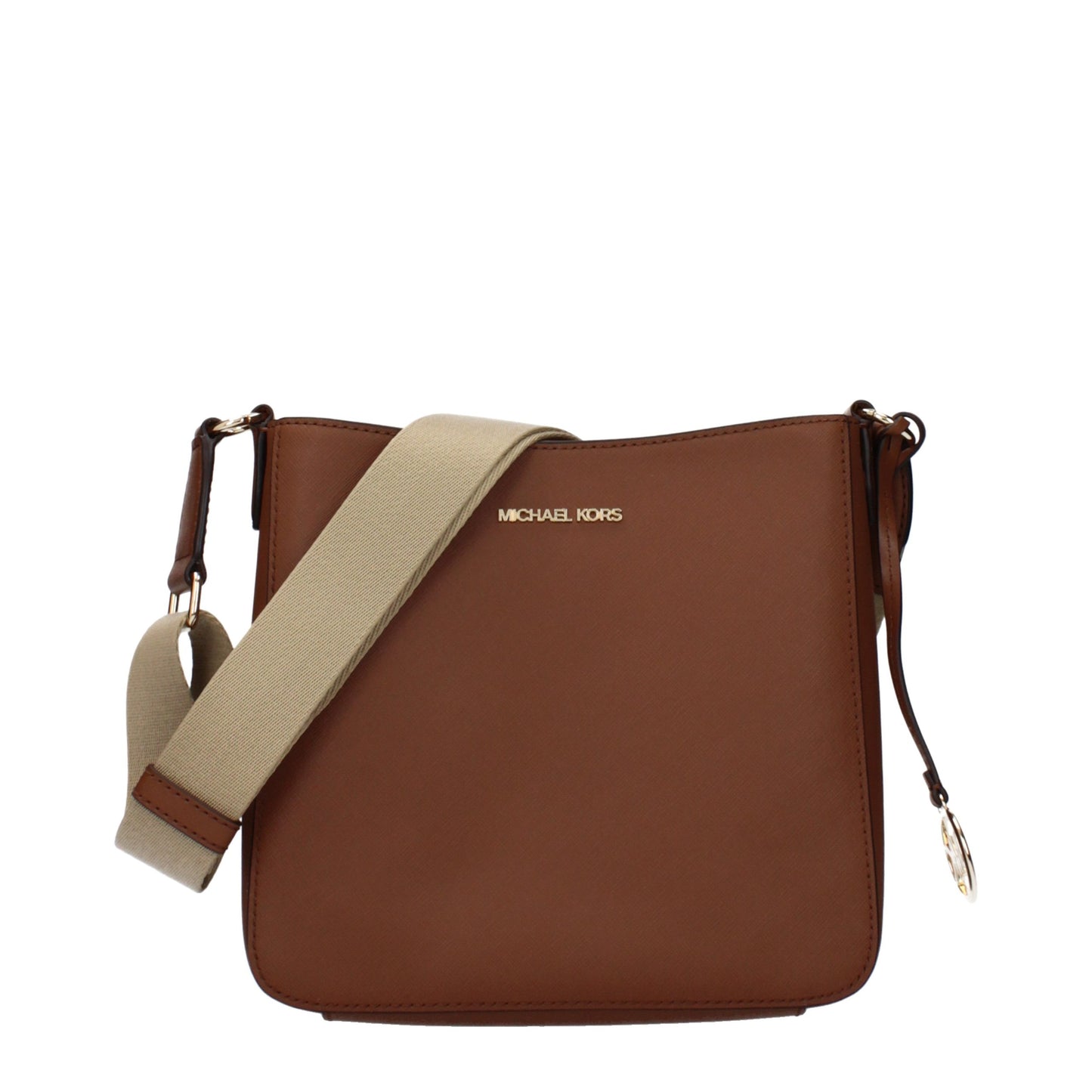 Shoulder Bag by Michael Kors for women in leather brown features a statuesque silhouette, showcasing a secure and statuesque with versatile shoulder-strap & adjustable-strap for a statuesque finish.