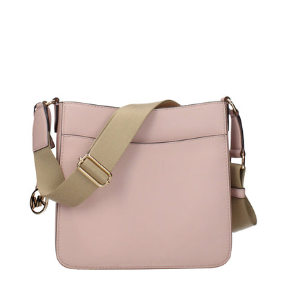 Shoulder Bag by Michael Kors for women in leather pink features a stately silhouette, showcasing a secure , ample , and stately shoulder-strap & adjustable-strap for a stately finish.