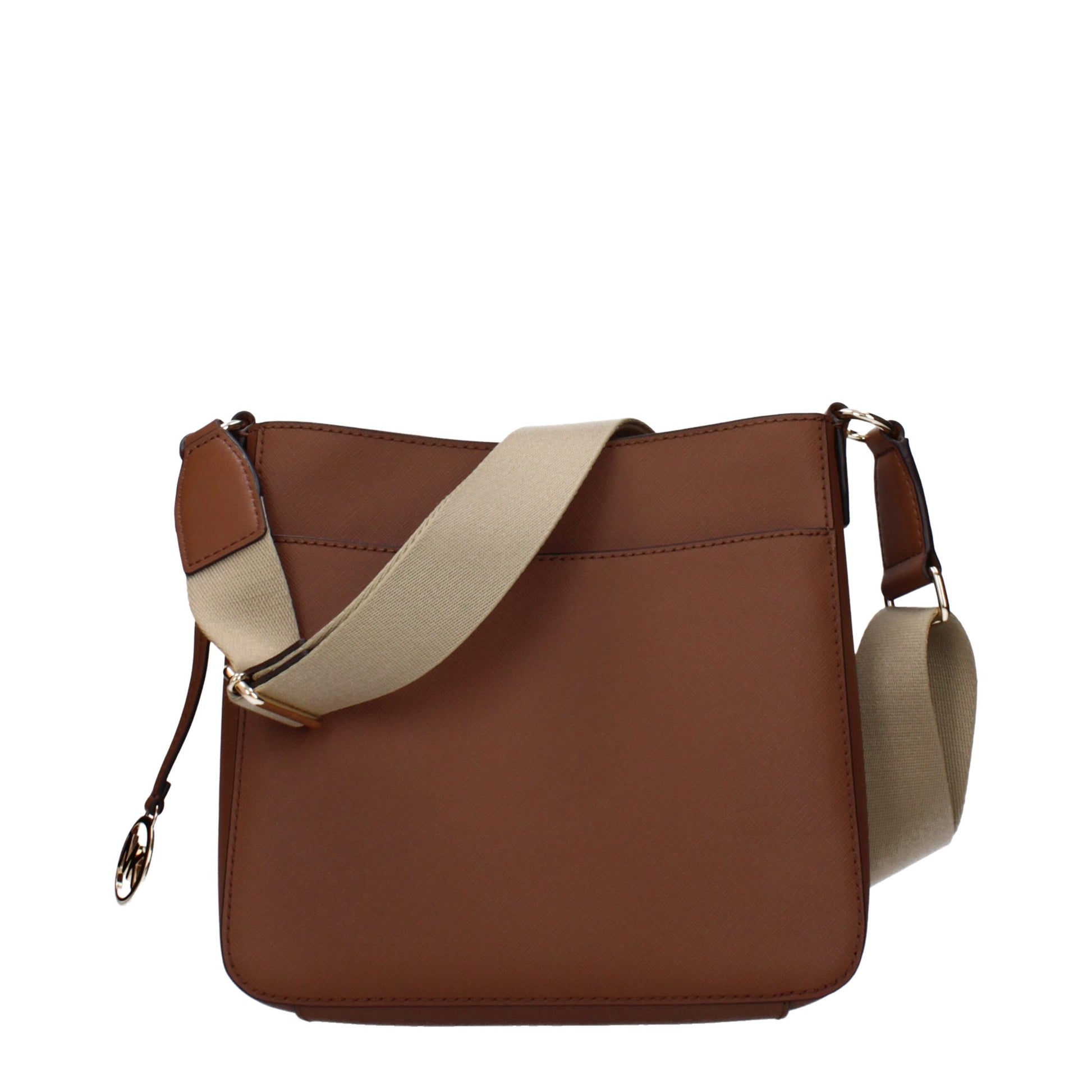 Shoulder Bag by Michael Kors for women in leather brown features a stately silhouette, showcasing a secure , ample , and stately shoulder-strap & adjustable-strap for a stately finish.