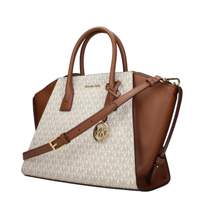 Handbag by Michael Kors for women in fabric beige presents a ornamental silhouette, showcasing a secure , ample , and versatile adjustable-strap for a ornamental finish.