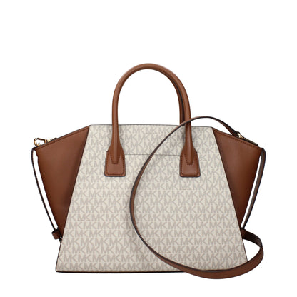Handbag by Michael Kors for women in fabric beige features a ornamental silhouette, showcasing a secure , ample , and ornamental adjustable-strap for a sophisticated look.