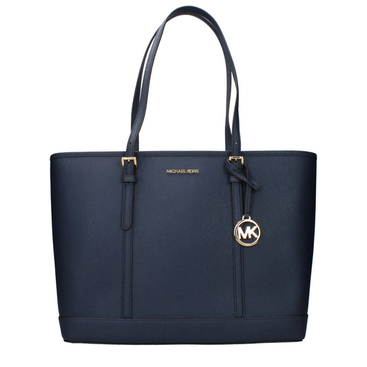 Shoulder Bag by Michael Kors for women in leather blue features a effortless chic silhouette with a secure , ample , and versatile shoulder-strap, adjustable-strap & handle for a effortless chic finish.