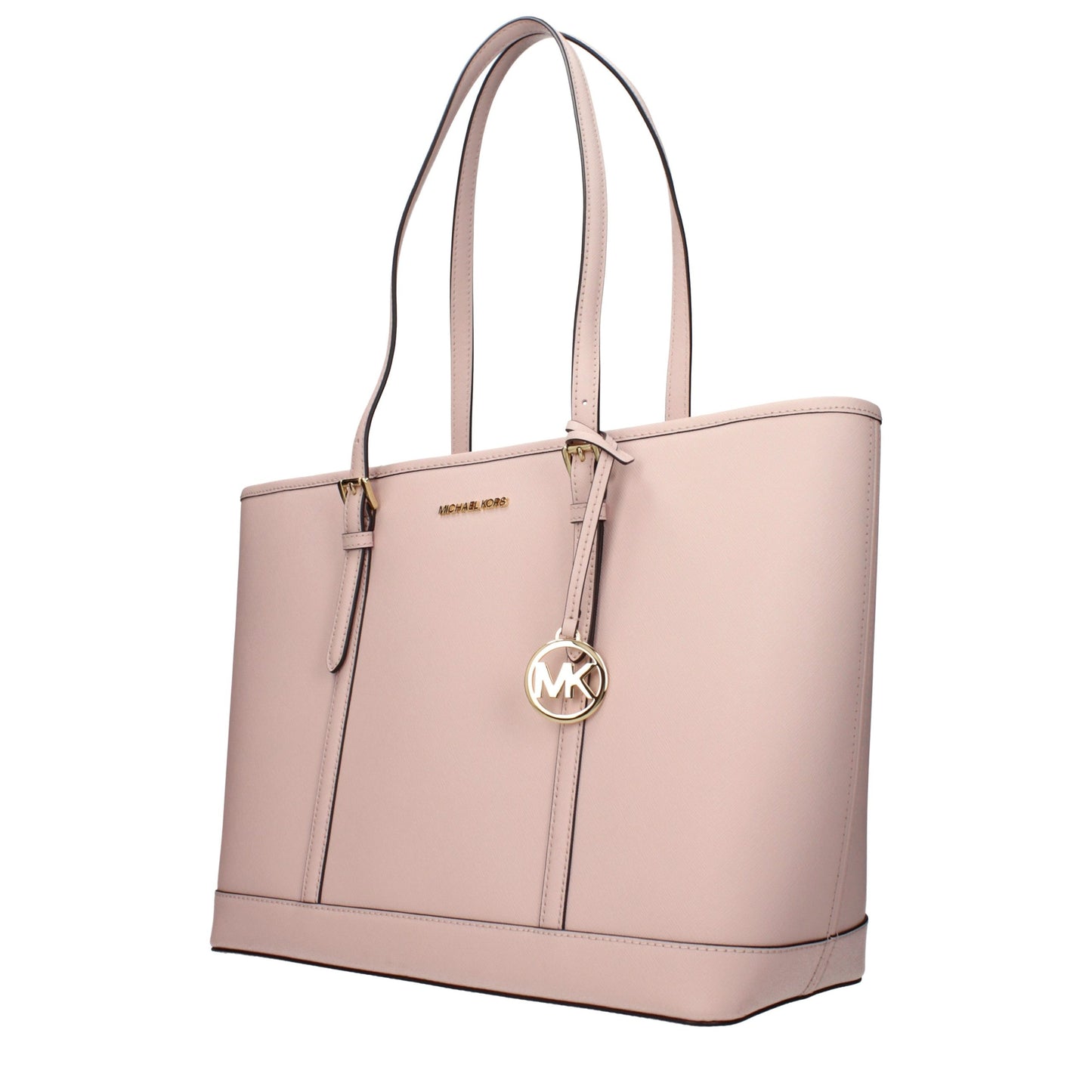 Shoulder Bag by Michael Kors for women in leather pink features a stately silhouette, showcasing a secure , ample , and stately shoulder-strap, adjustable-strap & handle for a stately finish.