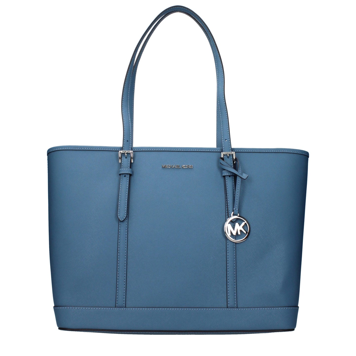 Shoulder Bag by Michael Kors for women in leather blue features a stately silhouette, showcasing a secure , ample , and stately shoulder-strap for a stately finish.