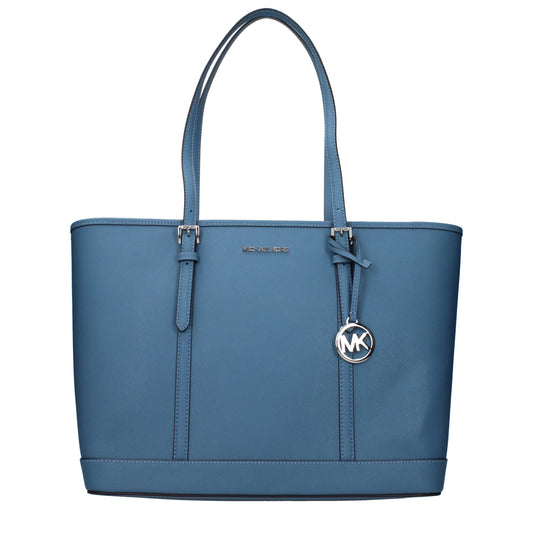 Shoulder Bag by Michael Kors for women in leather blue features a stately silhouette, showcasing a secure , ample , and stately shoulder-strap for a stately finish.