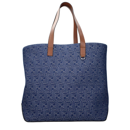 Fendi Fabric Shoulder Bag - Blue
