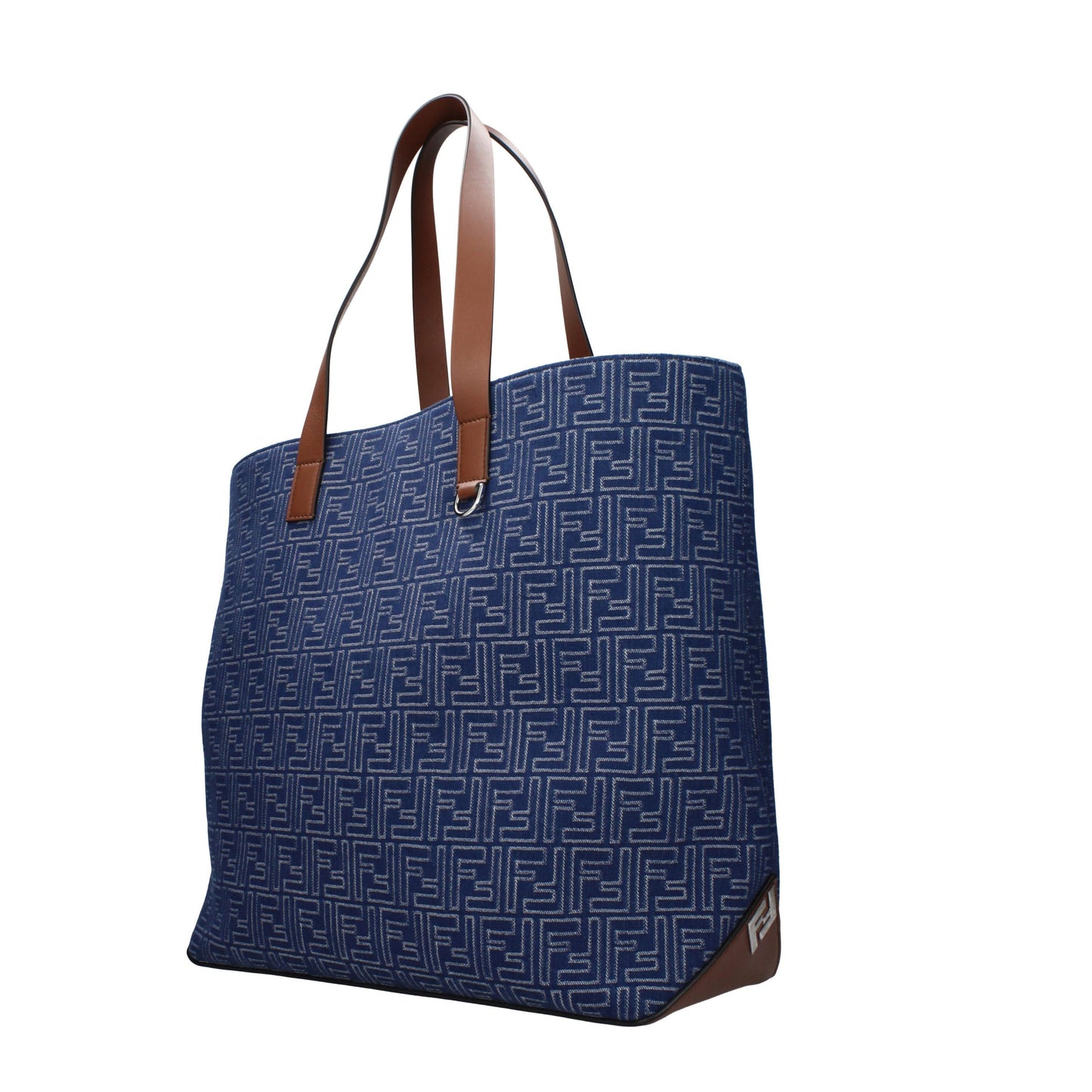 Fendi Fabric Shoulder Bag - Blue