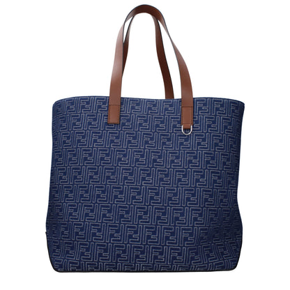 Fendi Fabric Shoulder Bag - Blue
