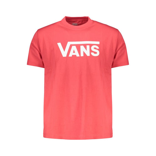 T-Shirt by Vans for men in cotton red showcases a unassuming silhouette, artfully detailed with a refined and unassuming for a sophisticated, contemporary look.