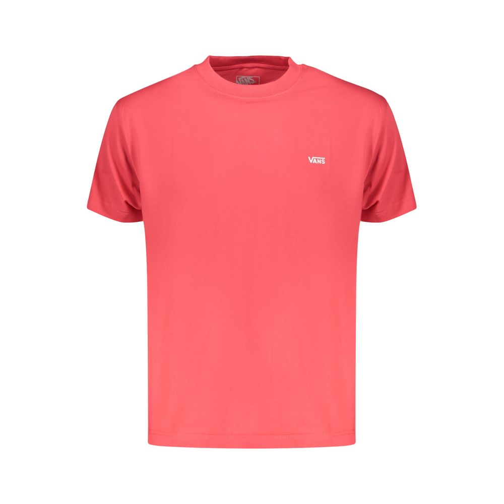 T-Shirt by Vans for men in cotton red & print showcases a chic silhouette, artfully detailed with a chic crew neckline and for a chic finish.