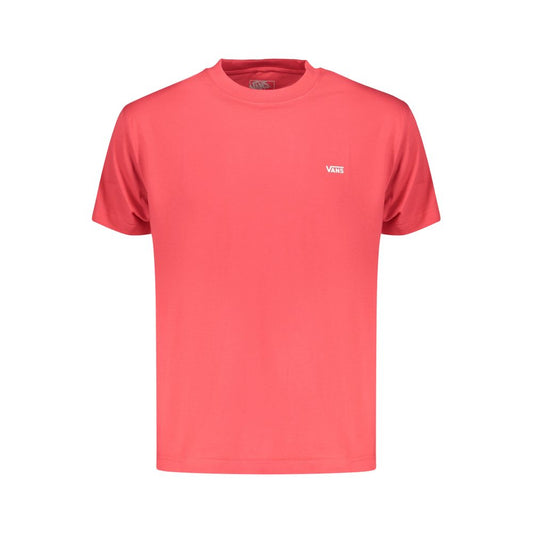 T-Shirt by Vans for men in cotton red & print showcases a chic silhouette, artfully detailed with a chic crew neckline and for a chic finish.