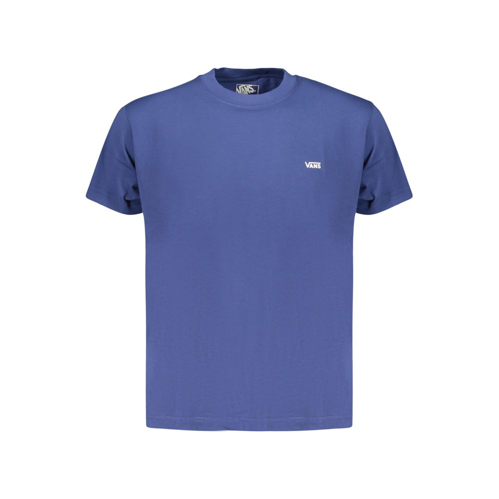 T-Shirt by Vans for men in cotton blue & print showcases a unassuming silhouette, artfully detailed with a refined crew neckline and unassuming for a sophisticated, contemporary look.