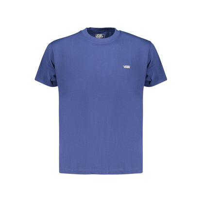 T-Shirt by Vans for men in cotton blue & print showcases a unassuming silhouette, artfully detailed with a refined crew neckline and unassuming for a sophisticated, contemporary look.