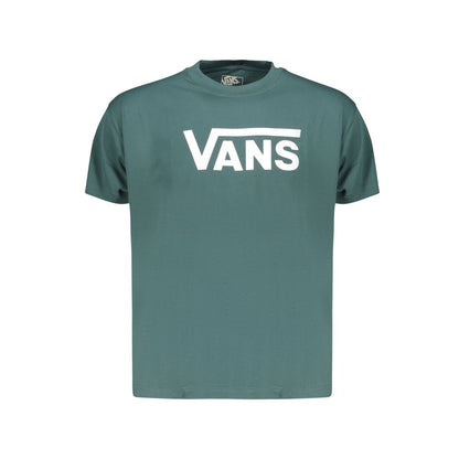 T-Shirt by Vans for men in cotton green & print features a plush silhouette, showcasing a sophisticated and for a truly plush finish.