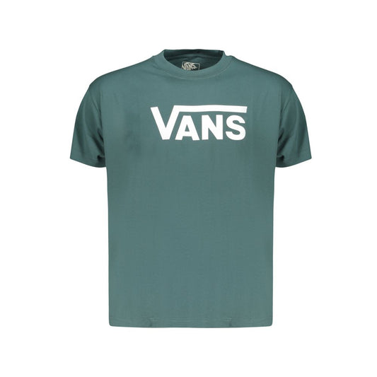 T-Shirt by Vans for men in cotton green & print features a plush silhouette, showcasing a sophisticated and for a truly plush finish.