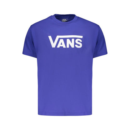 T-Shirt by Vans for men in cotton blue & print features an edgy silhouette, meticulously detailed with a sophisticated and crew neckline for a truly edgy finish.