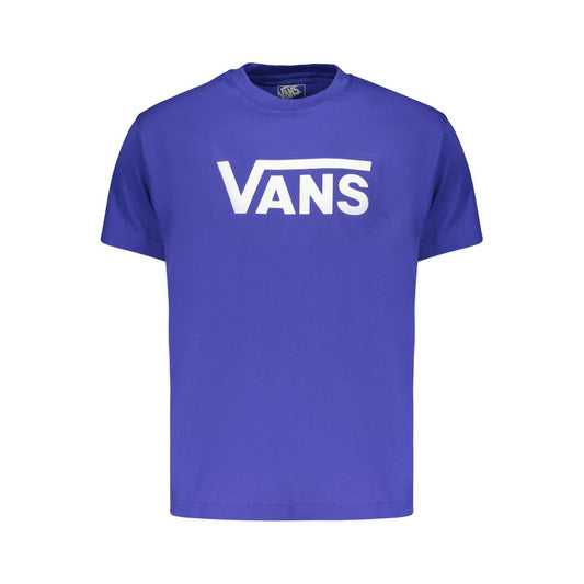 T-Shirt by Vans for men in cotton blue & print features an edgy silhouette, meticulously detailed with a sophisticated and crew neckline for a truly edgy finish.