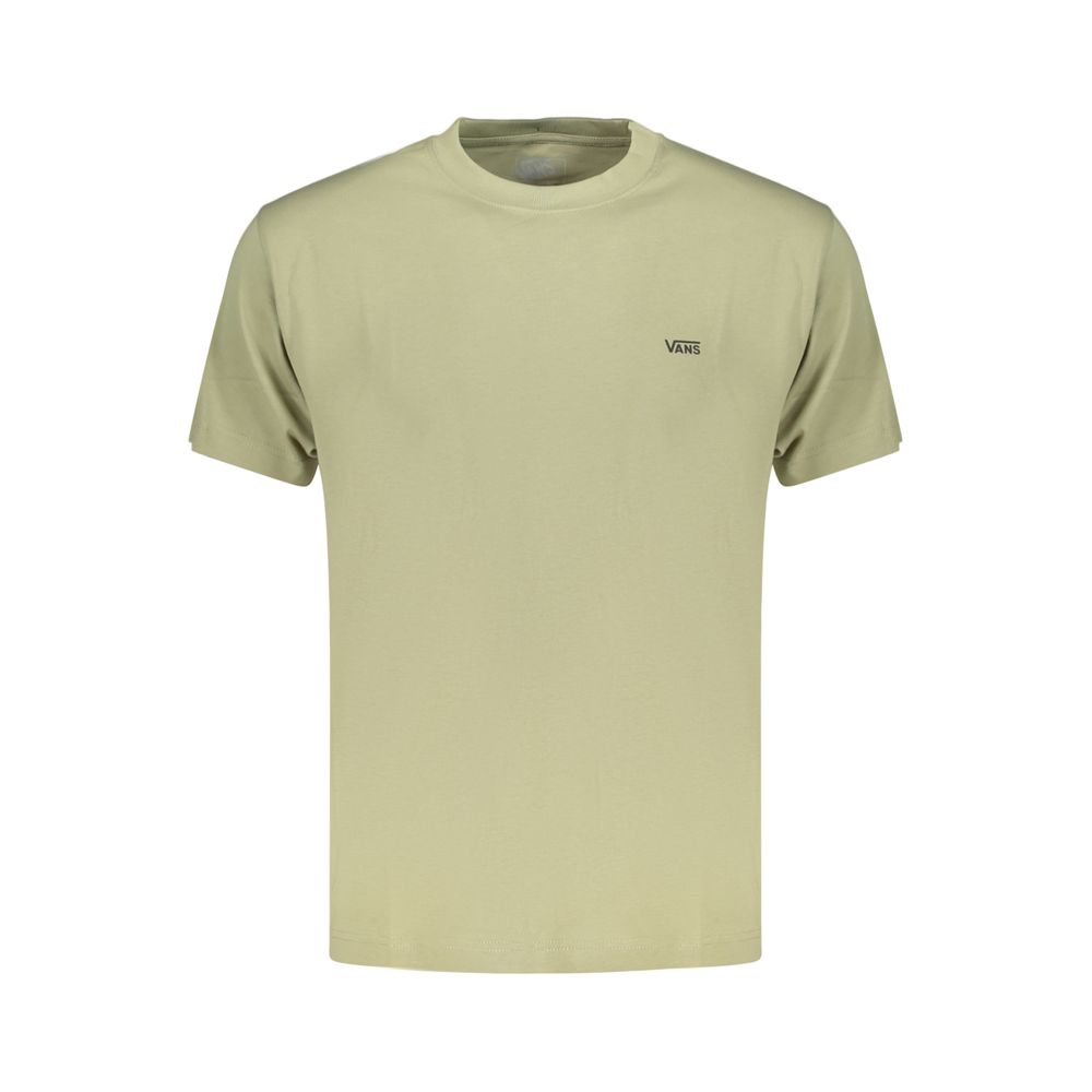 T-Shirt by Vans for men in cotton green & print showcases a chic silhouette, artfully detailed with a chic crew neckline and for a chic finish.