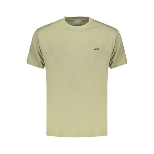 T-Shirt by Vans for men in cotton green & print showcases a chic silhouette, artfully detailed with a chic crew neckline and for a chic finish.