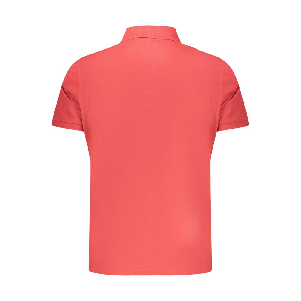 Polo Shirt by Timberland for men in organic cotton red showcases a sharp silhouette, detailed with a refined and sharp for a sophisticated finish.