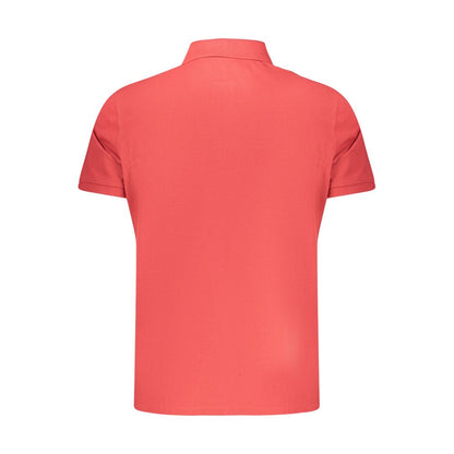 Polo Shirt by Timberland for men in organic cotton red showcases a sharp silhouette, detailed with a refined and sharp for a sophisticated finish.