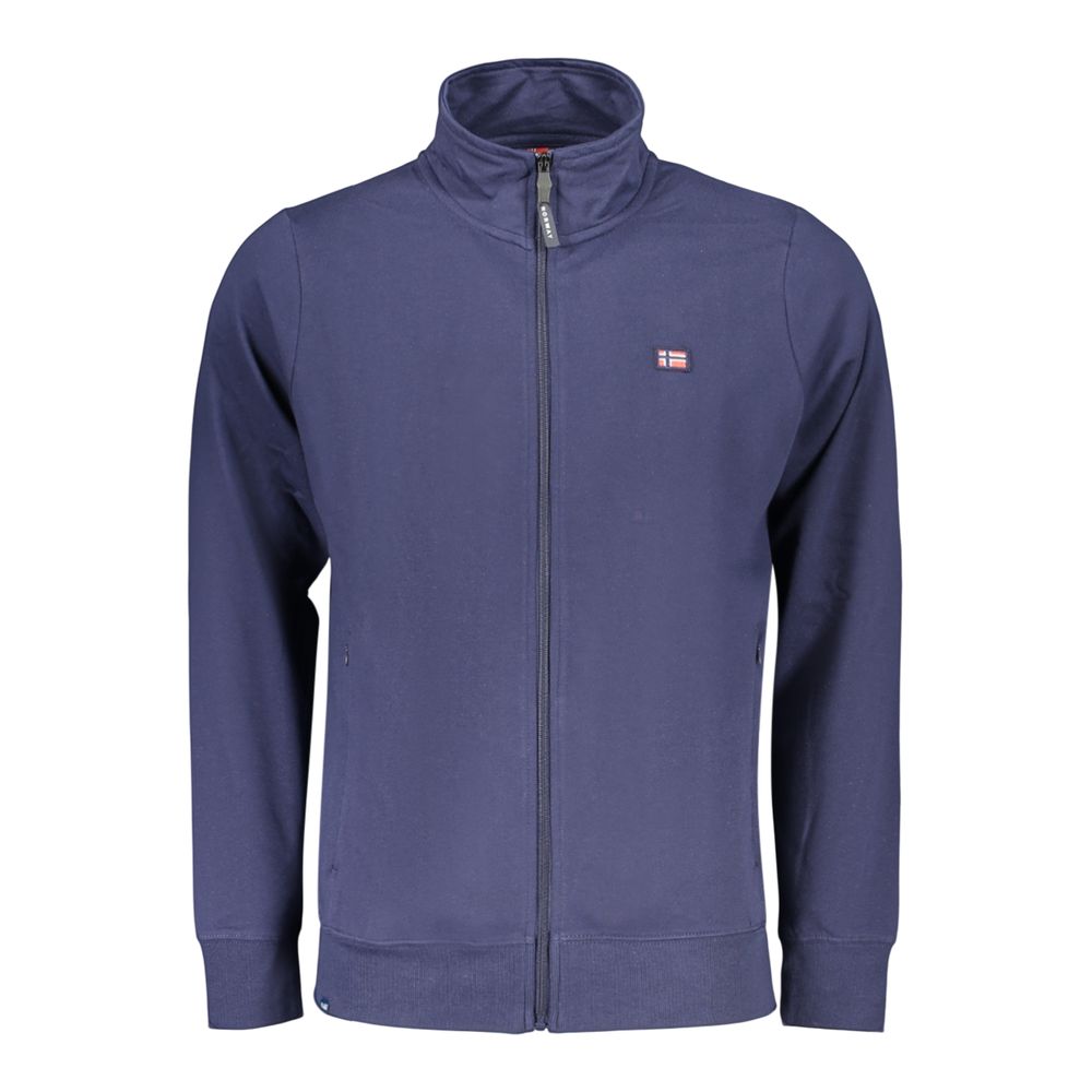 Sweatshirt by Norway 1963 for men in cotton polyester blue presents a smart casual silhouette, featuring a smart casual and for a sophisticated look.
