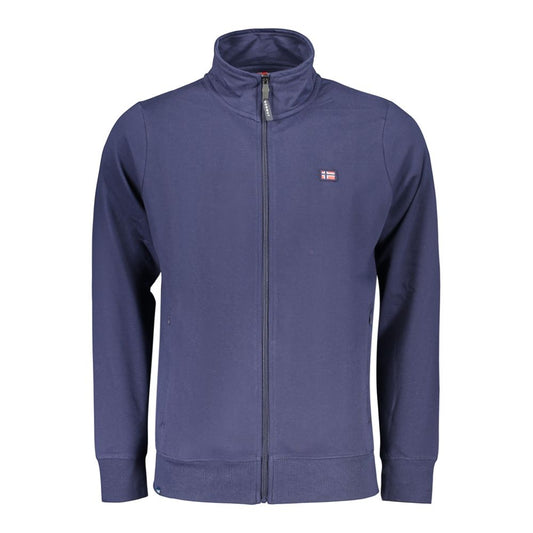 Sweatshirt by Norway 1963 for men in cotton polyester blue presents a smart casual silhouette, featuring a smart casual and for a sophisticated look.