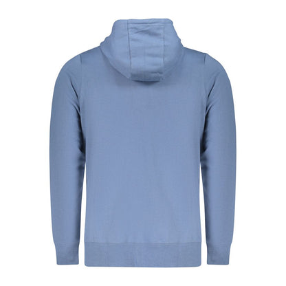 Hooded Sweatshirt Hoodie by Norway 1963 for men in cotton polyester blue features a slouchy chic silhouette, detailed with a slouchy chic and a signature for an elevated aesthetic.