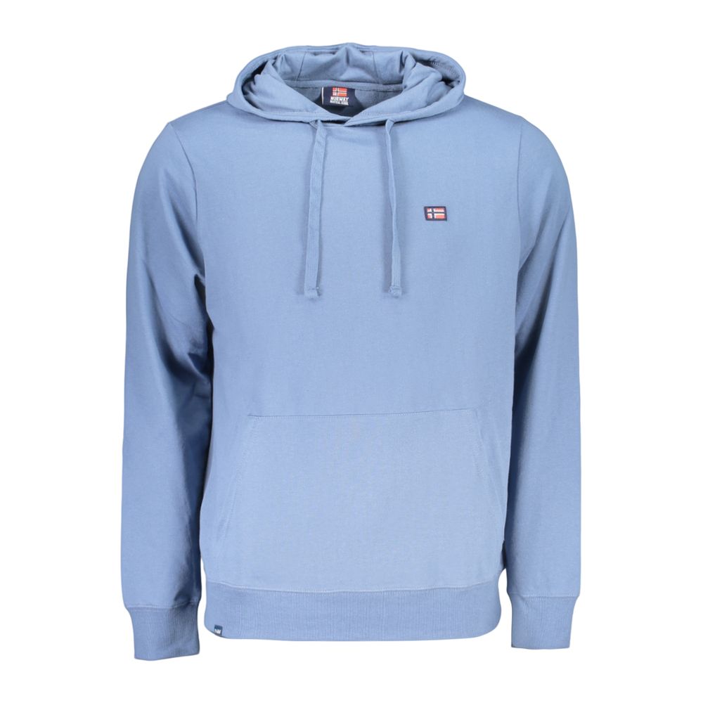 Hooded Sweatshirt Hoodie by Norway 1963 for men in cotton blue features a edgy silhouette, detailed with a edgy hooded neckline and for a refined finish.