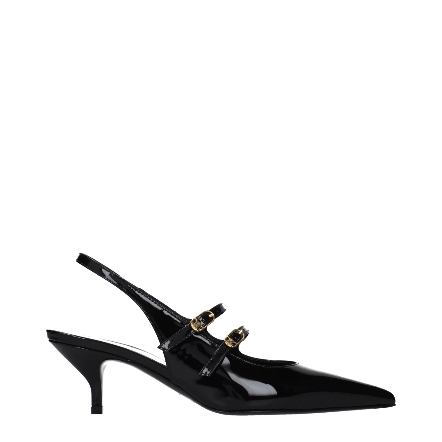 Sandals by Celine for women in patent leather black features an effortlessly chic silhouette from the Women's Patent Leather Sandals collection, showcasing a effortlessly chic and elegant .