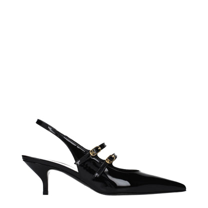 Sandals by Celine for women in patent leather black features an effortlessly chic silhouette from the Women's Patent Leather Sandals collection, showcasing a effortlessly chic and elegant .
