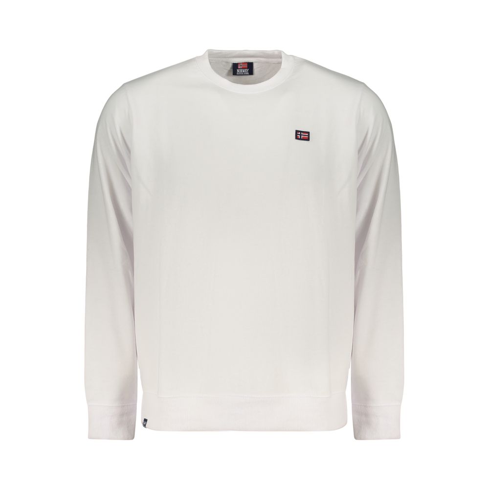 Sweatshirt by Norway 1963 for men in cotton polyester white features an magnificent silhouette, showcasing a sophisticated crew neckline and detail for a truly magnificent finish.