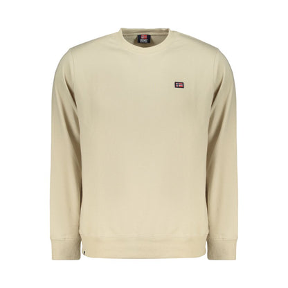 Norway 1963 Men's Crew Neck Cotton Polyester Sweatshirt - Beige Signature