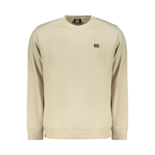 Norway 1963 Men's Crew Neck Cotton Polyester Sweatshirt - Beige Signature